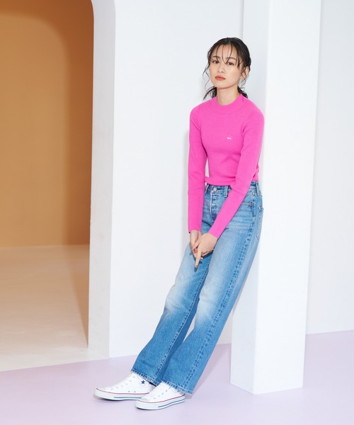 Levi's(リーバイス)の「Levi's/リーバイス クルーネック リブニット ピンク ROSE VIOLET(ニット/セーター・レディース・レッド・XS/S/M/L)」の13枚目の写真