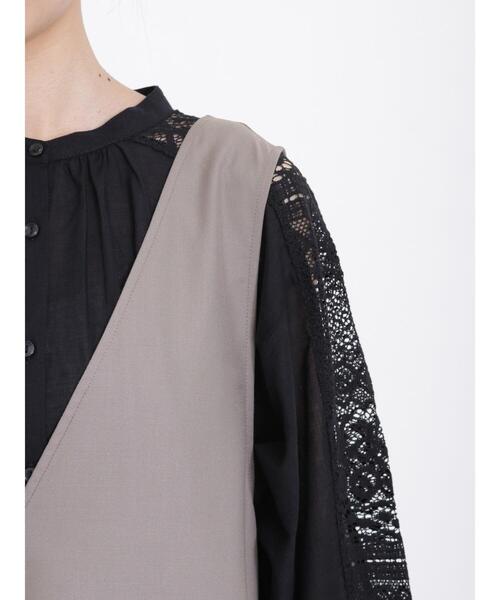 Samansa Mos2(サマンサ モスモス)の「前後着ジャンパースカート(ワンピース・レディース・ブラック/グレー/ブラウン・F)」の8枚目の写真