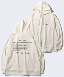 【GERRY/ジェリー】前シリコンプリント+バックプリント ダンボールニットフーデッドパーカー