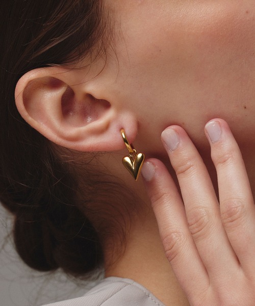 CENE(セネ)の「【CENE】セネ/ラインハートフープイヤリング(イヤリング・レディース・ゴールド/シルバー・FREE)」の4枚目の写真