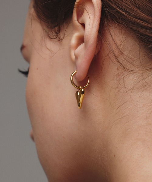 CENE(セネ)の「【CENE】セネ/ラインハートフープイヤリング(イヤリング・レディース・ゴールド/シルバー・FREE)」の7枚目の写真