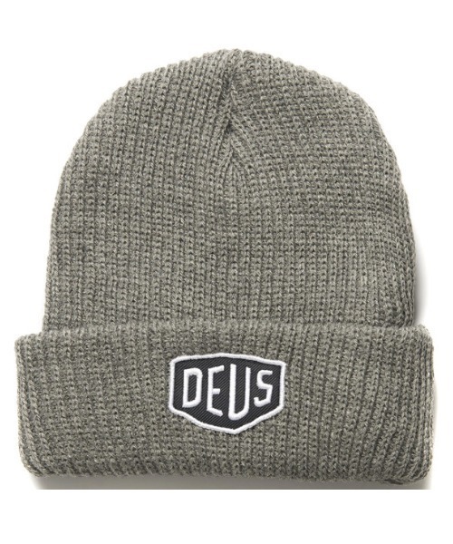 DEUS EX MACHINA(デウスエクスマキナ)の「SHIELD BEANIE(ニットキャップ/ビーニー・メンズ・ネイビー/ブラック/チャコールグレー・OS)」の3枚目の写真