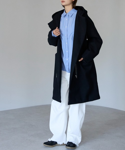 Hanshin Tigers フード付きコート ブラック セール】フード付ジップコート（その他アウター）｜TRIANGLE PALETTE