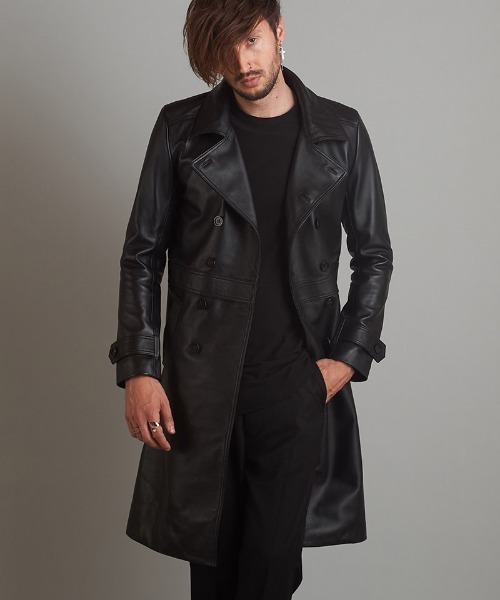 NO ID.（ノーアイディ）の「mj9479- ｼｰﾌﾟﾚｻﾞｰｼﾞｬｰﾏﾝ トレンチコート