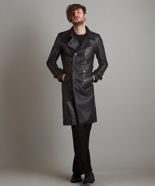 NO ID.（ノーアイディ）の「mj9479- ｼｰﾌﾟﾚｻﾞｰｼﾞｬｰﾏﾝ トレンチコート