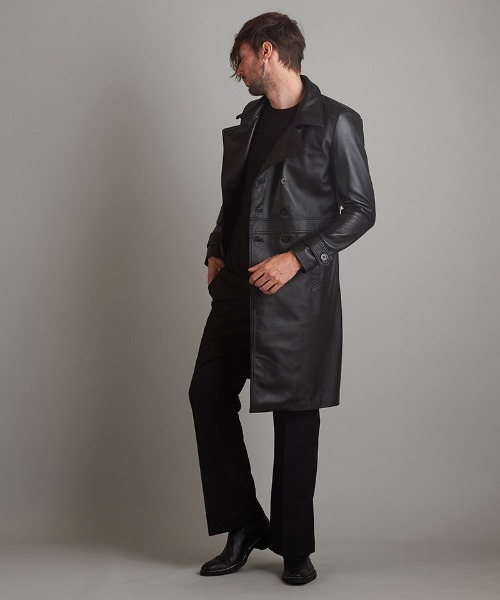 NO ID.（ノーアイディ）の「mj9479- ｼｰﾌﾟﾚｻﾞｰｼﾞｬｰﾏﾝ トレンチコート