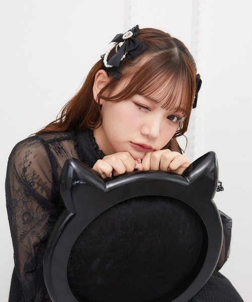 ROJITA(ロジータ)の「レースレイヤードパールチェーンヘアクリップSET(バレッタ/ヘアクリップ・レディース・パープル/ブラック/ピンク/ホワイト・FREE)」の21枚目の写真