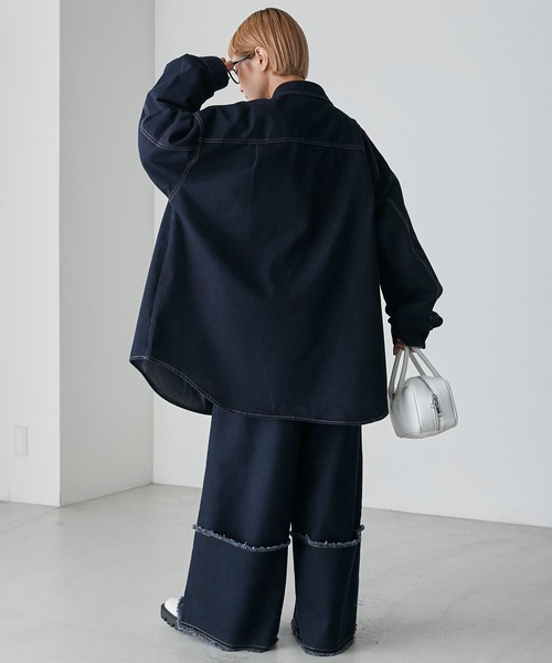 forksy.】ビッグポケットデニムシャツ forksy.│MONO-MART [モノマート