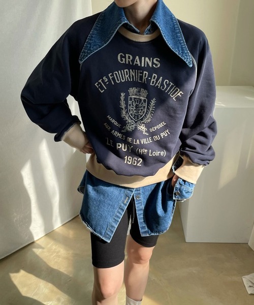 ANOTHER S（アナザーエス）の「デニムワイドカラーシャツ（シャツ/ブラウス・レディース・ブルー・FREE）」の11枚目の写真