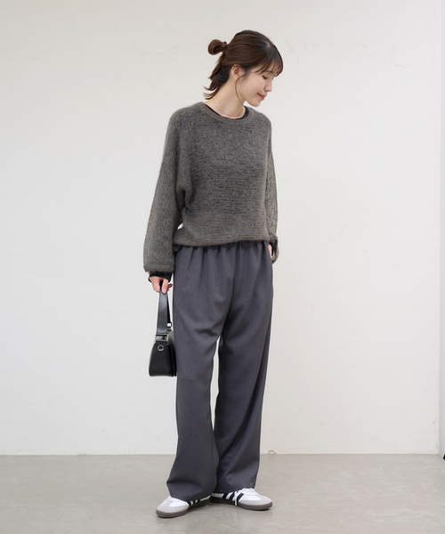 JOURNAL STANDARD - 未使用 24AW JOURNAL STANDARD ジャーナルスタンダード シアーモヘアMIXプルオーバー ニット セーター 24080400356030 F グレー レディース 古着 中古 USED JOURNAL STANDARD 未使用 24AW ジャーナルスタンダード