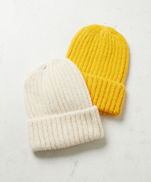FREAK'S STORE（フリークスストア）の「限定展開　カラー ニット帽（ニットキャップ/ビーニー・レディース・ブラック/オフホワイト/ブルー/イエロー・ONE SIZE）」の11枚目の写真