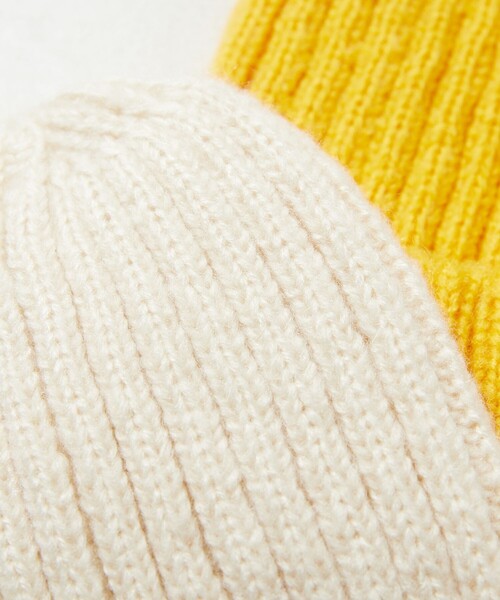 FREAK'S STORE（フリークスストア）の「限定展開　カラー ニット帽（ニットキャップ/ビーニー・レディース・ブラック/オフホワイト/ブルー/イエロー・ONE SIZE）」の12枚目の写真