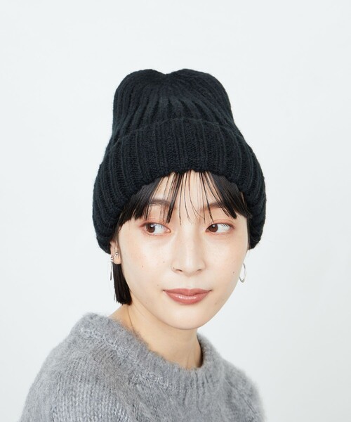 FREAK'S STORE（フリークスストア）の「限定展開　カラー ニット帽（ニットキャップ/ビーニー・レディース・ブラック/オフホワイト/ブルー/イエロー・ONE SIZE）」の19枚目の写真