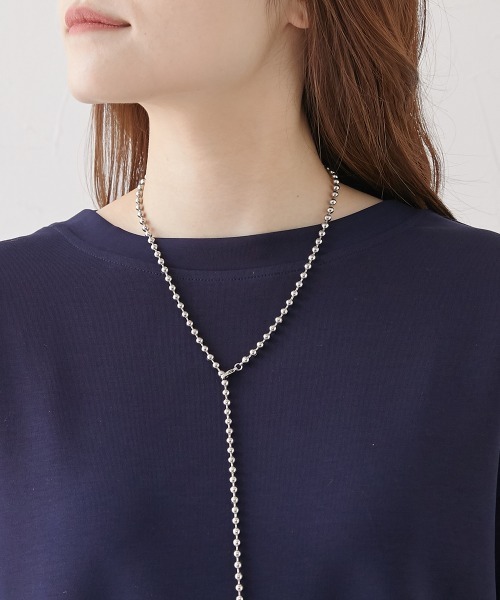 nissen(ニッセン)の「タック入キャンディースリーブトップス(Tシャツ/カットソー・レディース・オフホワイト/ネイビー/グレイッシュベージュ・M/L/LL)」の18枚目の写真