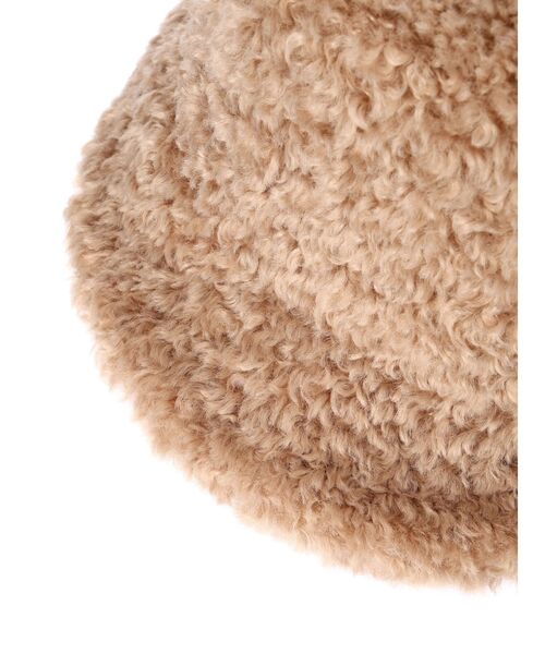 earth music&ecology(アースミュージックアンドエコロジー)の「ボアバケットハット(ハット・レディース・ベージュ/ホワイト/ライトグリーン・FREE)」の17枚目の写真