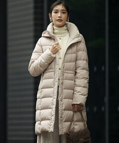洗える】シレータフタ ロング ダウンコート（ダウンジャケット/コート