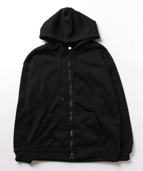 Jayro(ジャイロ)の「オーバーサイズ裏起毛ジップパーカー(パーカー・レディース・グレー/ブラック・M/S/L)」の16枚目の写真