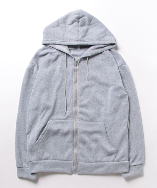 Jayro(ジャイロ)の「オーバーサイズ裏起毛ジップパーカー(パーカー・レディース・グレー/ブラック・M/S/L)」の15枚目の写真