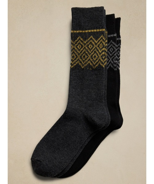 【セール】BANANA REPUBLIC FACTORY STORE コージーソックス (2足組)（ソックス/靴下）｜BANANA REPUBLIC FACTORY STORE（バナナ