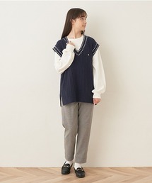 pom ponette junior（ポンポネットジュニア）の「イージーテーパードパンツ（その他パンツ・キッズ）」