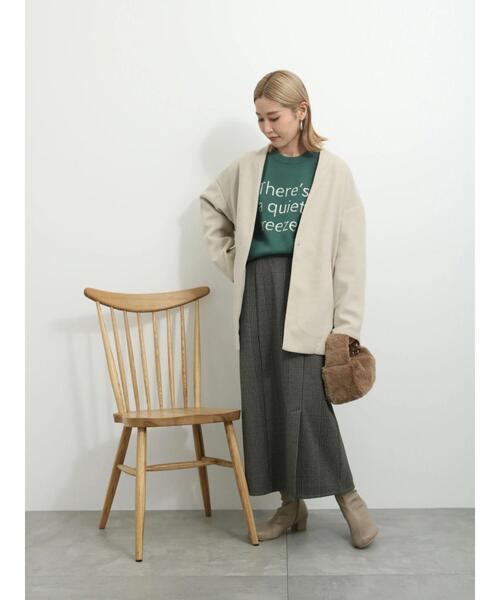 Samansa Mos2 blue（サマンサモスモスブルー）の「ストレッチブーツ（ブーツ・レディース・キナリ/ベージュ/ブラック・L/M）」の9枚目の写真