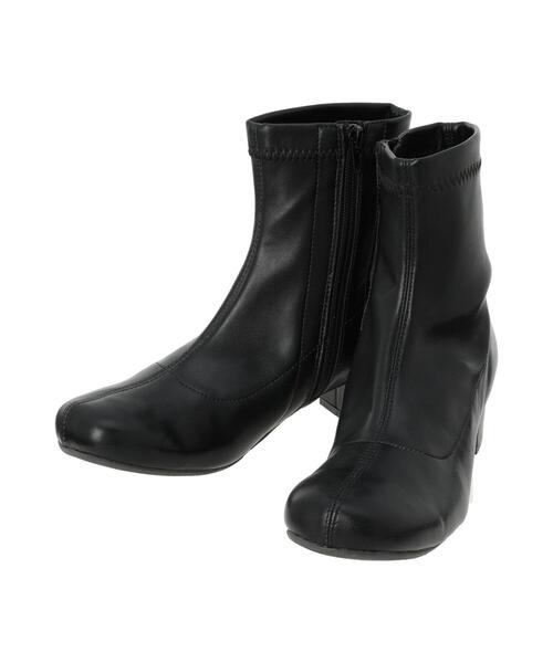 Samansa Mos2 blue（サマンサモスモスブルー）の「ストレッチブーツ（ブーツ・レディース・キナリ/ベージュ/ブラック・L/M）」の20枚目の写真