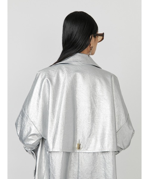 PAMEO POSE（パメオポーズ）の「Disco Balls Coat（チェスターコート・レディース・シルバー・LARGE/SHORT/LONG）」の8枚目の写真