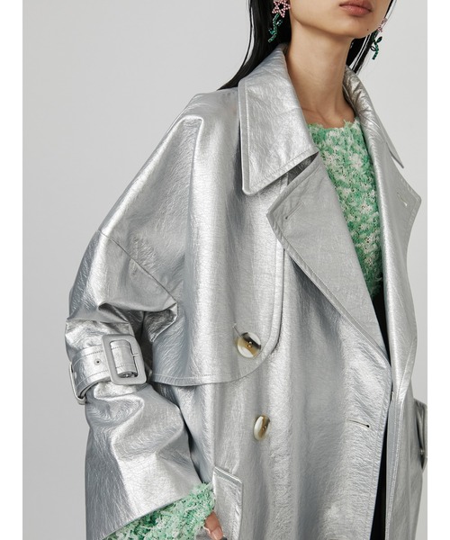 PAMEO POSE（パメオポーズ）の「Disco Balls Coat（チェスターコート・レディース・シルバー・LARGE/SHORT/LONG）」の11枚目の写真