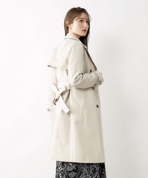 index（インデックス）の「◆≪通勤・セレモニー対応≫ XS-LLsize/トレンチコート【洗える/撥水/抗菌防臭】（トレンチコート・レディース・ネイビー/ベージュ/ナチュラル・38/36/42/34/40）」の17枚目の写真