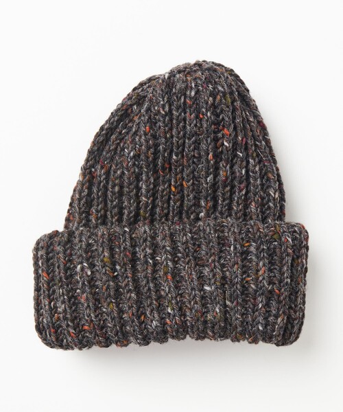 HIGHLAND 2000（ハイランドトゥーサウザンド）の「HIGHLAND2000/ハイランド2000 別注 ボブニットキャップ（ニットキャップ/ビーニー・メンズ・ブラック/オレンジ/ナチュラル/その他9・ﾌﾘ-）」の4枚目の写真