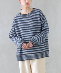 osharewalker | 『マルチボーダー柄ニット』(ニット/セーター)