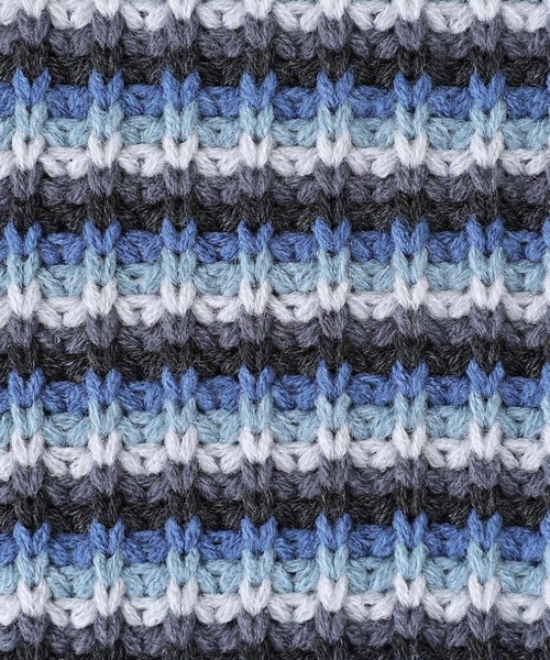 osharewalker（オシャレウォーカー）の「【廃盤】『マルチボーダー柄ニット』（ニット/セーター・レディース・グレイッシュブルー/テラコッタ・FREE）」の8枚目の写真