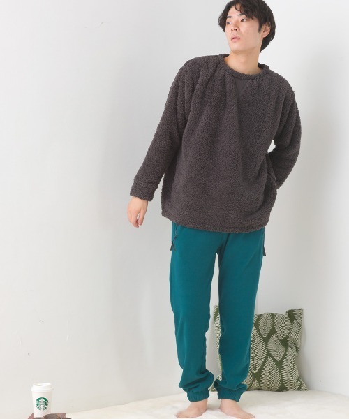 OMNES(オムネス)の「メンズあったかふわシャギープルオーバー(Tシャツ/カットソー・メンズ・チャコール/ネイビー・LARGE/MEDIUM)」の17枚目の写真