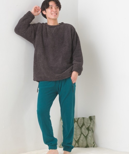 OMNES(オムネス)の「メンズあったかふわシャギープルオーバー(Tシャツ/カットソー・メンズ・チャコール/ネイビー・LARGE/MEDIUM)」の18枚目の写真