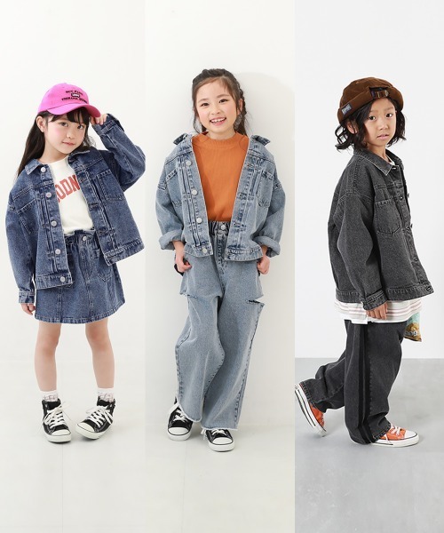 devirock(デビロック)の「ビッグシルエット デニムジャケット(デニムジャケット・キッズ・その他1/その他2/その他3・100cm/110cm/120cm/130cm/150cm/160cm/140cm)」の22枚目の写真