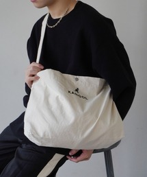【KANGOL/カンゴール】 マチ付き キャンバス スクエア トートバッグ