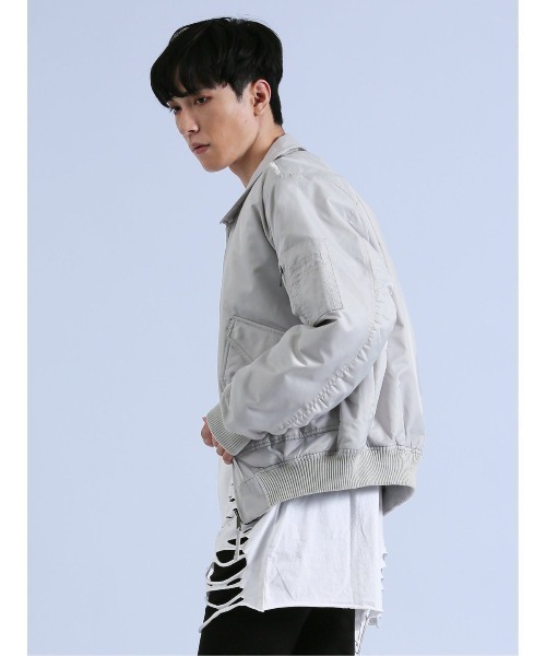 semantic design(セマンティックデザイン)の「セマンティックデザイン CWU-45P フライトジャケット(MA-1・メンズ・ホワイト/ブラック・MEDIUM/LARGE)」の13枚目の写真