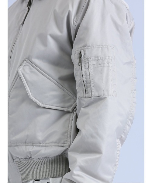 semantic design(セマンティックデザイン)の「セマンティックデザイン CWU-45P フライトジャケット(MA-1・メンズ・ホワイト/ブラック・MEDIUM/LARGE)」の21枚目の写真