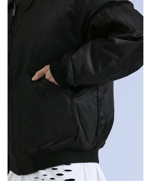 semantic design(セマンティックデザイン)の「セマンティックデザイン CWU-45P フライトジャケット(MA-1・メンズ・ホワイト/ブラック・MEDIUM/LARGE)」の10枚目の写真