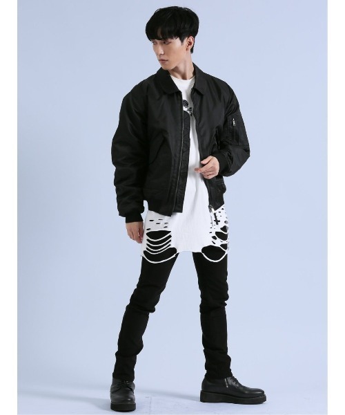 semantic design(セマンティックデザイン)の「セマンティックデザイン CWU-45P フライトジャケット(MA-1・メンズ・ホワイト/ブラック・MEDIUM/LARGE)」の12枚目の写真