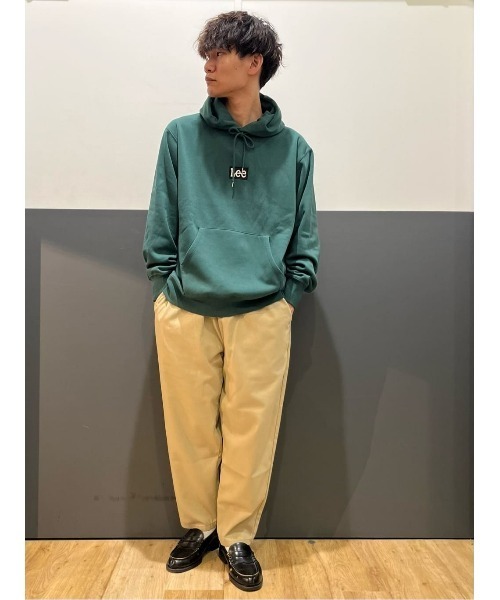 Lee(リー)の「【Lee別注】ボックスロゴ裏シャギーパーカ(パーカー・メンズ・グリーン・XL/M/L)」の12枚目の写真