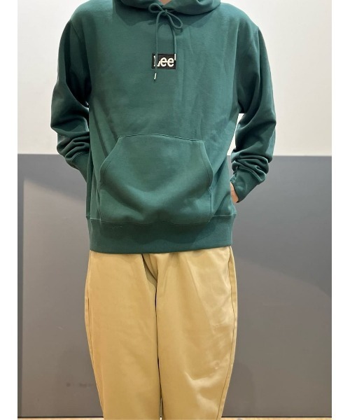 Lee(リー)の「【Lee別注】ボックスロゴ裏シャギーパーカ(パーカー・メンズ・グリーン・XL/M/L)」の13枚目の写真
