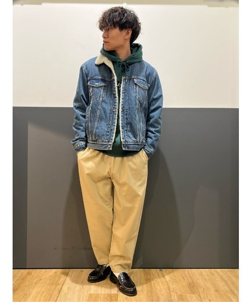 Lee(リー)の「【Lee別注】ボックスロゴ裏シャギーパーカ(パーカー・メンズ・グリーン・XL/M/L)」の14枚目の写真