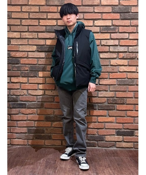 Lee(リー)の「【Lee別注】ボックスロゴ裏シャギーパーカ(パーカー・メンズ・グリーン・XL/M/L)」の15枚目の写真