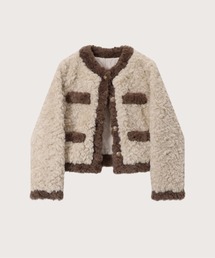 LA POMME petit（ラポミ・プチ）の「モコモコファーコートVINTAGE COLOR FAUX FUR COAT（その他アウター）」