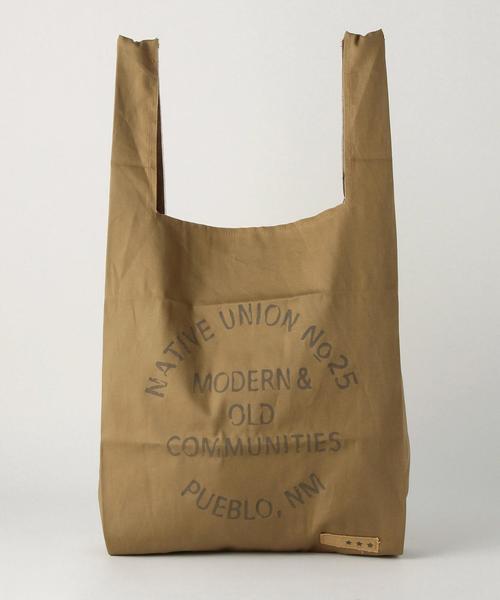 Another Edition（アナザーエディション）の「マーケットバック/AE Market BAG（エコバッグ/サブバッグ・レディース・オフホワイト/ダークグレー/ベージュ・フリー）」の3枚目の写真