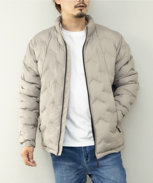 STYLEBLOCK（スタイルブロック）の「デュスポ中綿圧着ブルゾン（ダウンジャケット/コート・メンズ・ブラック/ブルー/レッド/グレイッシュベージュ・L/M/LL）」の3枚目の写真