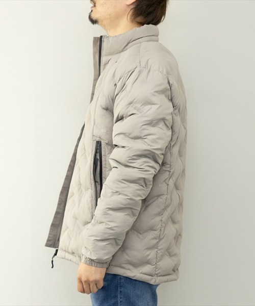 STYLEBLOCK（スタイルブロック）の「デュスポ中綿圧着ブルゾン（ダウンジャケット/コート・メンズ・ブラック/ブルー/レッド/グレイッシュベージュ・L/M/LL）」の11枚目の写真