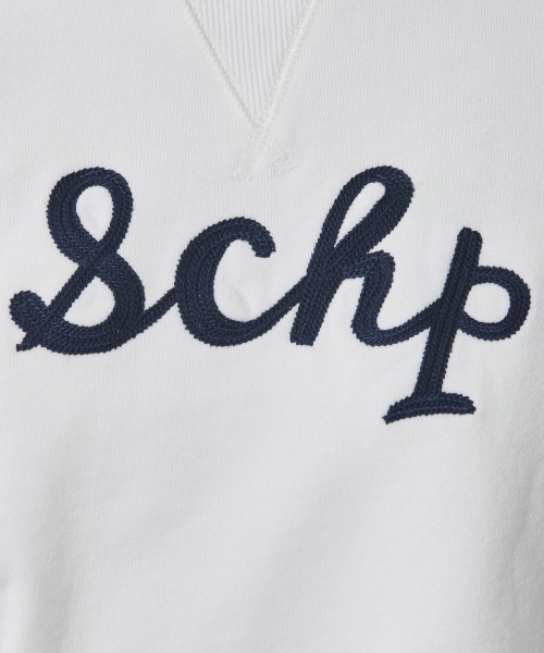 CHIC STYLE（シックスタイル）の「＜大きいサイズ＞綿100%7分袖ロゴ刺しゅうスウェット シックスタイル（スウェット・レディース・オフホワイト/ネイビー/杢グレー・5L/LL/L/3L/4L）」の9枚目の写真