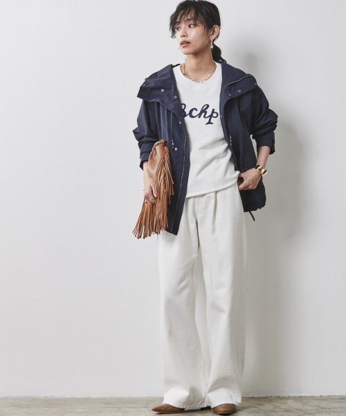 CHIC STYLE（シックスタイル）の「＜大きいサイズ＞綿100%7分袖ロゴ刺しゅうスウェット シックスタイル（スウェット・レディース・オフホワイト/ネイビー/杢グレー・5L/LL/L/3L/4L）」の17枚目の写真